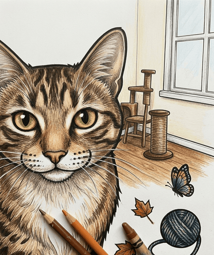 Before The Line — Livro de Colorir - Paws&Moments
