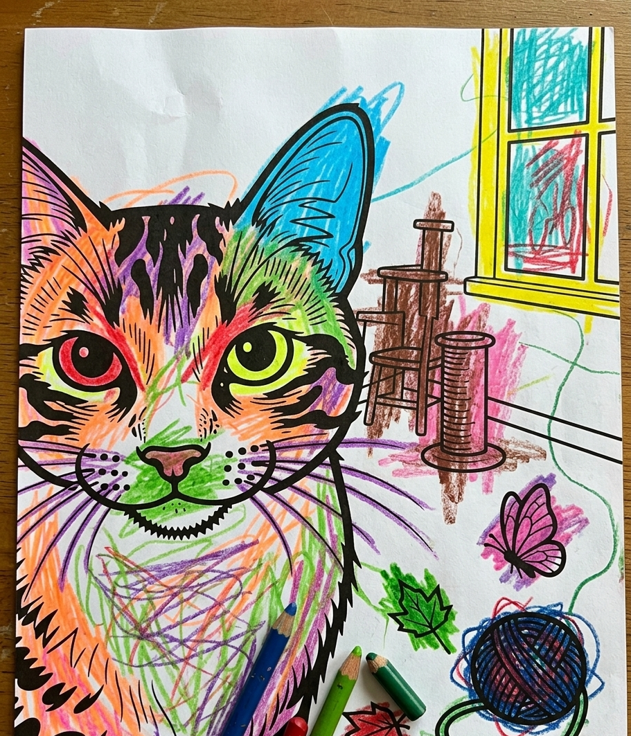 Before The Line — Livro de Colorir - Paws&Moments